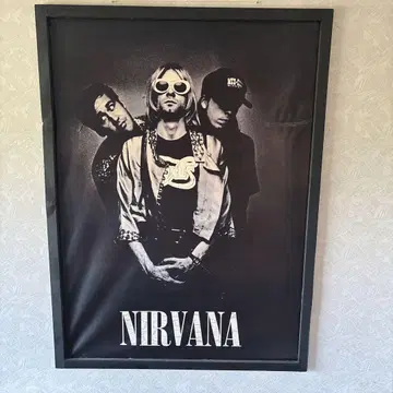 NIRVANA 밴딩 포스터 프레임 포함
