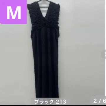 시마무라 BlueStrive 셔링 원피스 블랙 M 사이즈