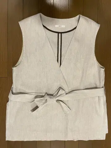 린넨풍 베스트