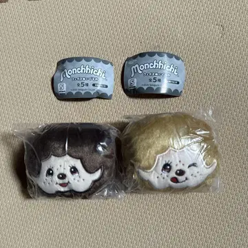 몬치치 페이스 봉제 인형 2개 세트