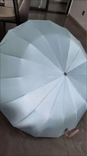 접이식 양산 스카이블루 핑크