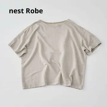 nest Robe 린넨 인레이 반팔 풀오버