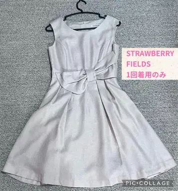 STRAWBERRY FIELDS 슬리브리스 리본 원피스