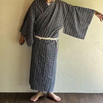 남자용 유카타, 재봉 완료, 앤티크