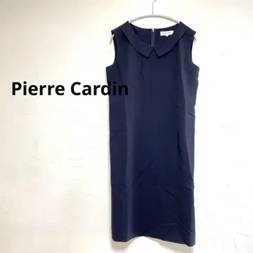 피에르 가르뎅 Pierre Cardin 슬리브리스 원피스 네이비 M