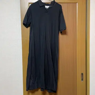 미디 우미 폴로 원피스 블랙