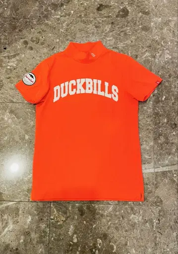 rough swell DUCKBILLS M 사이즈 오렌지 모크넥 셔츠