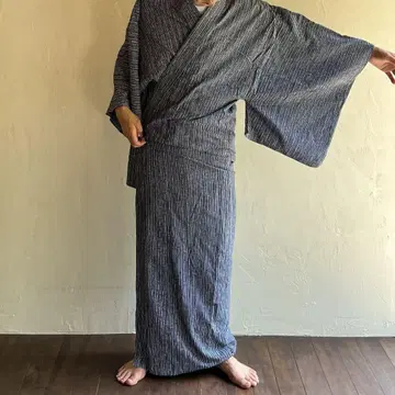 남자용 유카타 앤티크 재단 완성품