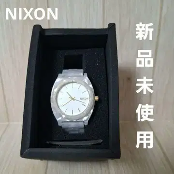 NIXON TIME TELLER ACETATE 화이트 그라니트/골드