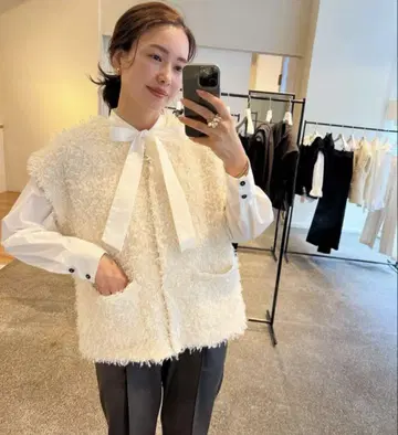 OHGA MOKE VEST 모케 베스트 화이트