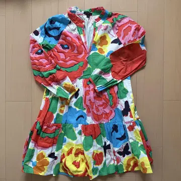 J.CREW 컬러풀 플라워 프린트 원피스 S