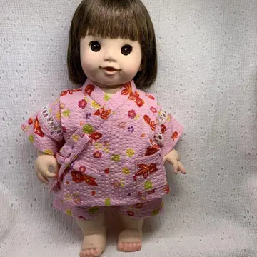 포포짱 사이즈 핑크색 금붕어 패턴 진베이