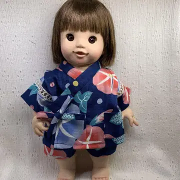 포포짱 사이즈 나팔꽃 패턴 진베이