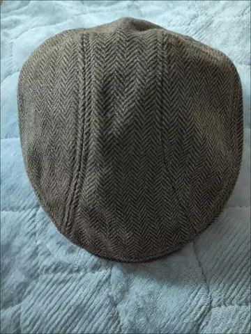 브라운 헤링본 베레모