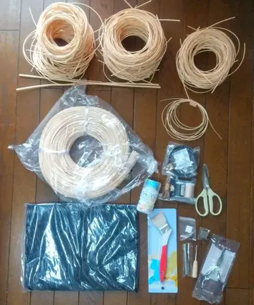 casca 천연 소재로 만든 바스켓 키트 class101 라탄 재료