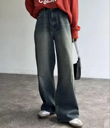 하이 웨스트 스트레이트 데님