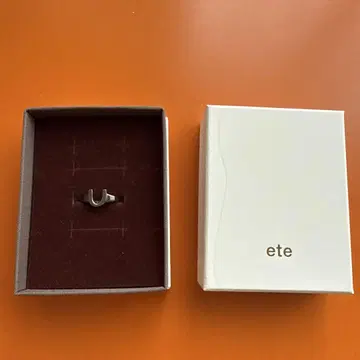 ete 실버 호스 슈 반지 17호