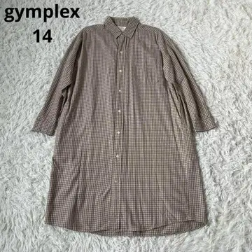gymplex 짐플렉스 체크 셔츠 원피스