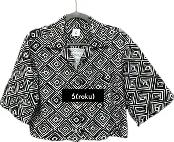 6(roku) 기하학 패턴 셔츠