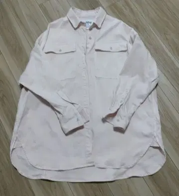 Healthy DENIM 빅 셔츠 핑크