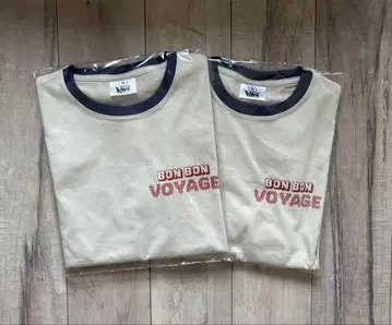 BON BON VOYAGE 반팔 티셔츠 2장 세트
