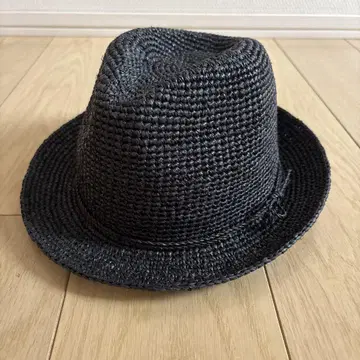 MUJI 밀짚 모자 페도라 모자