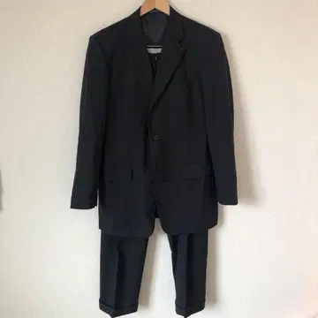 KANSAI YAMAMOTO HOMME 스트라이프 수트 블랙