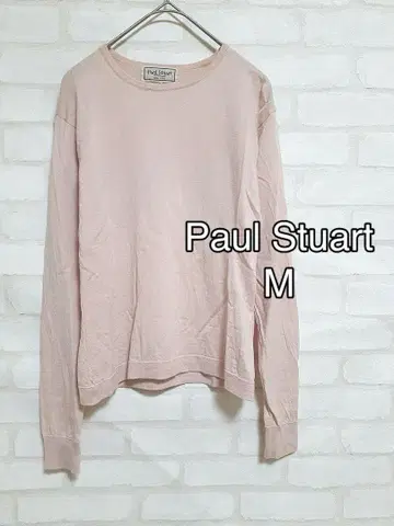M412 Paul Stuart 긴팔 니트 울 100% 봄/가을 소형