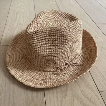 무인양품 MUJI 라피아 밀짚모자 56~57.5cm 내추럴 미사용