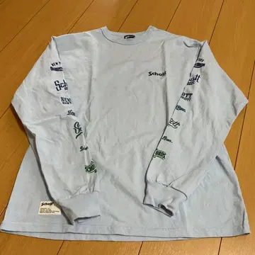 Schott 샷 아카이브 로고 롱 T 셔츠 색스 블루 M 사이즈
