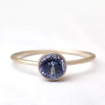 바이컬러 탄자나이트 k10 반지 0.49ct 12호