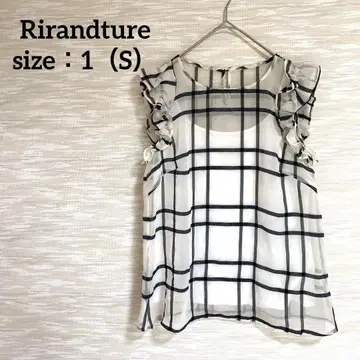 리랜드트루 Rirandture 슬리브리스 블라우스 [S] 프릴 시어