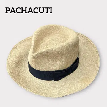 PACHACUTI 파차쿠티 스트로우 햇 파나마 모자 새상품급 57 내추럴
