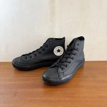 새상품급 컨버스 올스타 24.5cm 블랙 합성 가죽