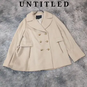 UNTITLED 언타이틀 더블 브레스트 숏코트 골드 버튼