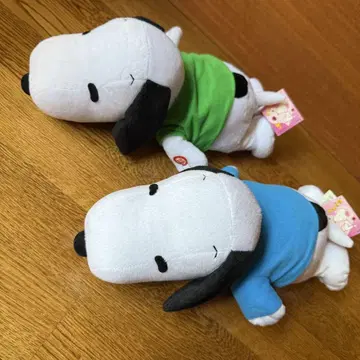 2개 세트 스누피 움직이는 봉제 인형 음악 피넛