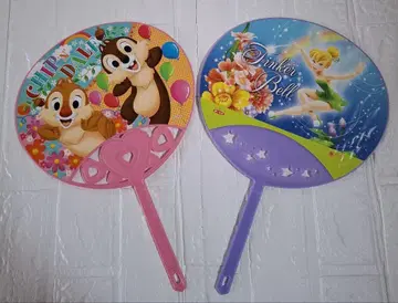 칩과 데일 팅커벨 부채 세트