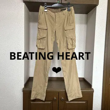 BEATING HEART 베이지 카고 팬츠