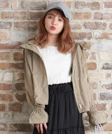 마제스틱 레고 후드 숏 블루종
