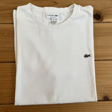 라코스테 LACOSTE 화이트 티셔츠 US L