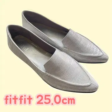fitfit 실버 슬립온 로퍼 25.0cm [핏핏]