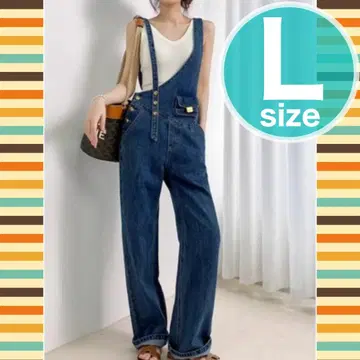 데님 오버롤 살로펫 여성용 L 사이즈