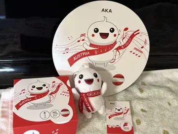 오사카 간사이 엑스포, 오스트리아관 봉제 인형 (상자, 부채 포함)