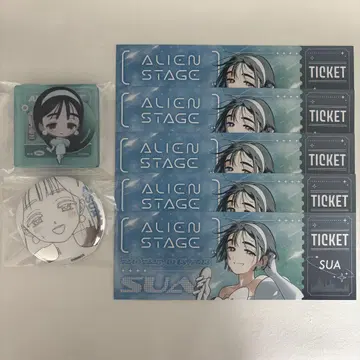 alien stage 에이리언 스테이지 수아 sua 캔뱃지 마그넷