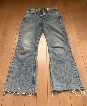 rag & bone 약간 플레어 데님 블루 앵클 기장 23