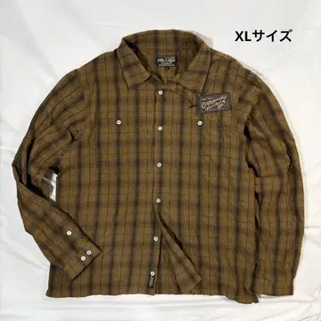 빈 앤 에이지 라이트 셔츠 브라운 XL 사이즈