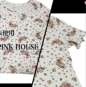 미사용 PINKHOUSE 로즈 신축성 있음 티셔츠 핑크 하우스