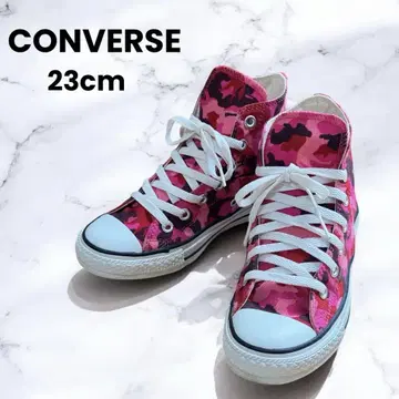 CONVERSE ALLSTAR 스니커즈 23cm 핑크 카모플라쥬 애니멀