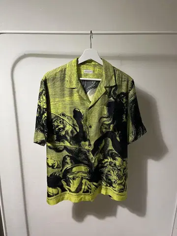 Dries Van Noten 22ss 실크 셔츠 애니멀 무늬