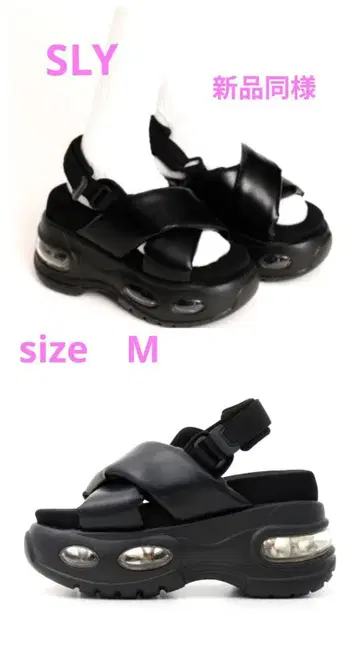 SLY AIR VOLUME SANDAL 사이즈 M 슬라이 통굽 샌들